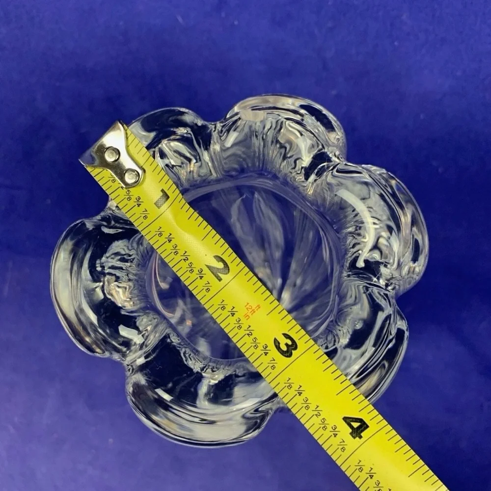 Signed Orrefors “Waterfall” Vase Edvin Öhrström 1940s Swedish Crystal MCM 8”